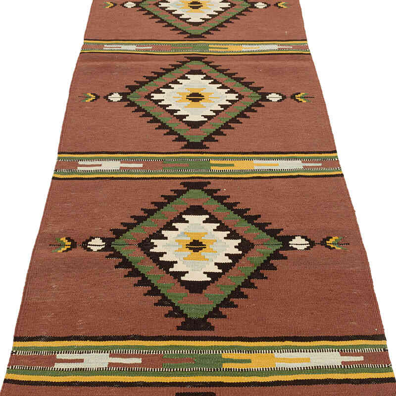 Yeni Kök Boya El Dokuma Yolluk Kilim - 85 cm x 303 cm - K0072875