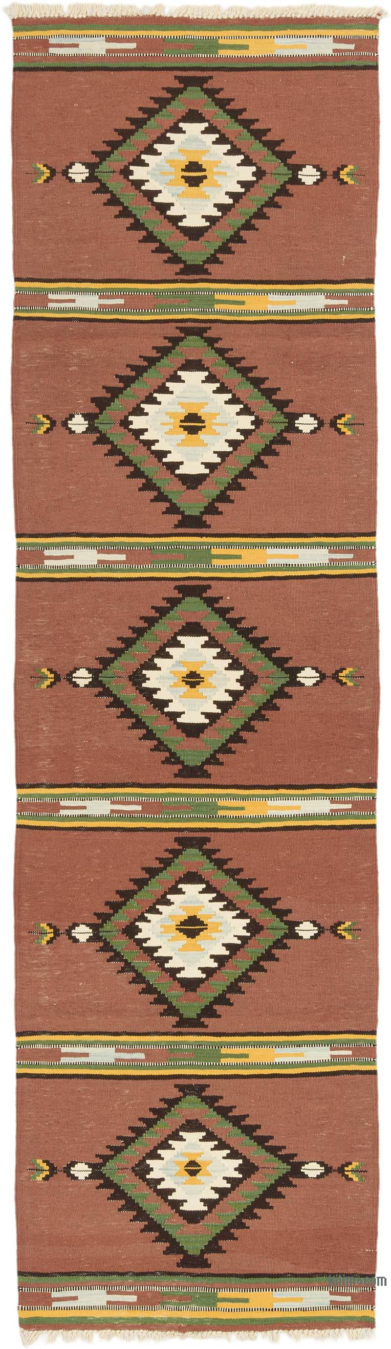 Yeni Kök Boya El Dokuma Yolluk Kilim - 85 cm x 303 cm - K0072875