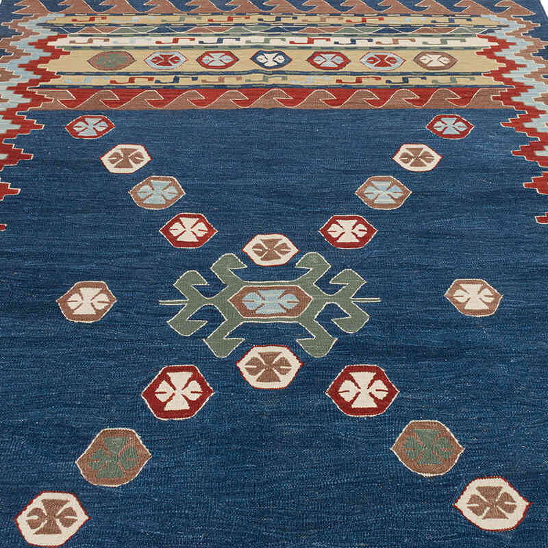 New Handwoven Turkish Kilim Rug - 5' 11" x 8' 2" (71" x 98") - K0072876