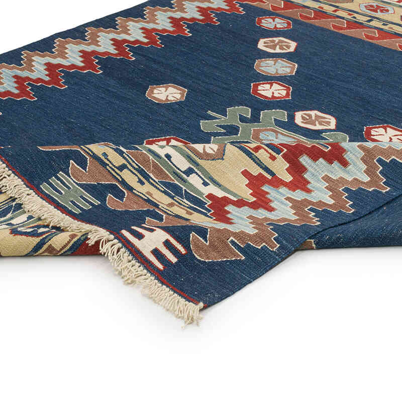 New Handwoven Turkish Kilim Rug - 5' 11" x 8' 2" (71" x 98") - K0072876
