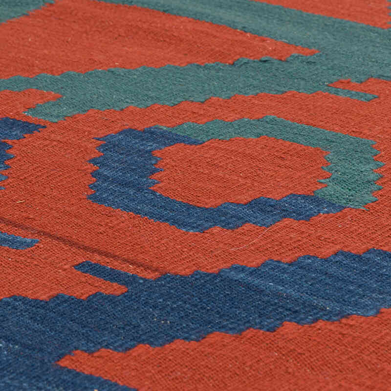 New Handwoven Turkish Kilim Runner - 3' 2" x 9' 7" (38" x 115") - K0072877