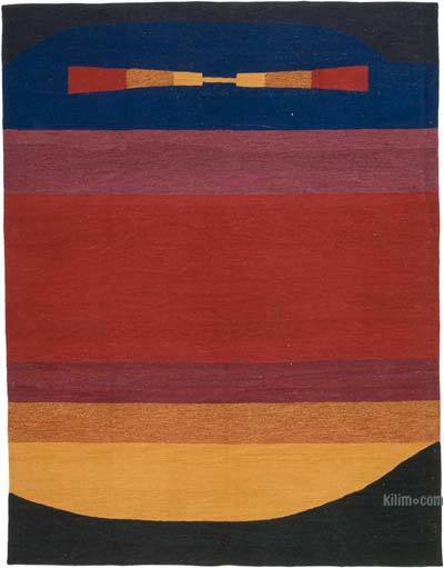 New Handwoven Turkish Kilim Rug - 8' 4" x 10' 9" (100" x 129")