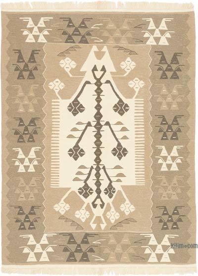 New Handwoven Turkish Kilim Rug - 5' 11" x 7' 9" (71" x 93")