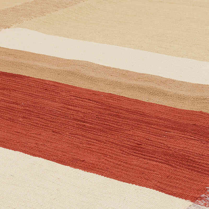 New Handwoven Turkish Kilim Rug - 6' 6" x 9' 9" (78" x 117") - K0072887