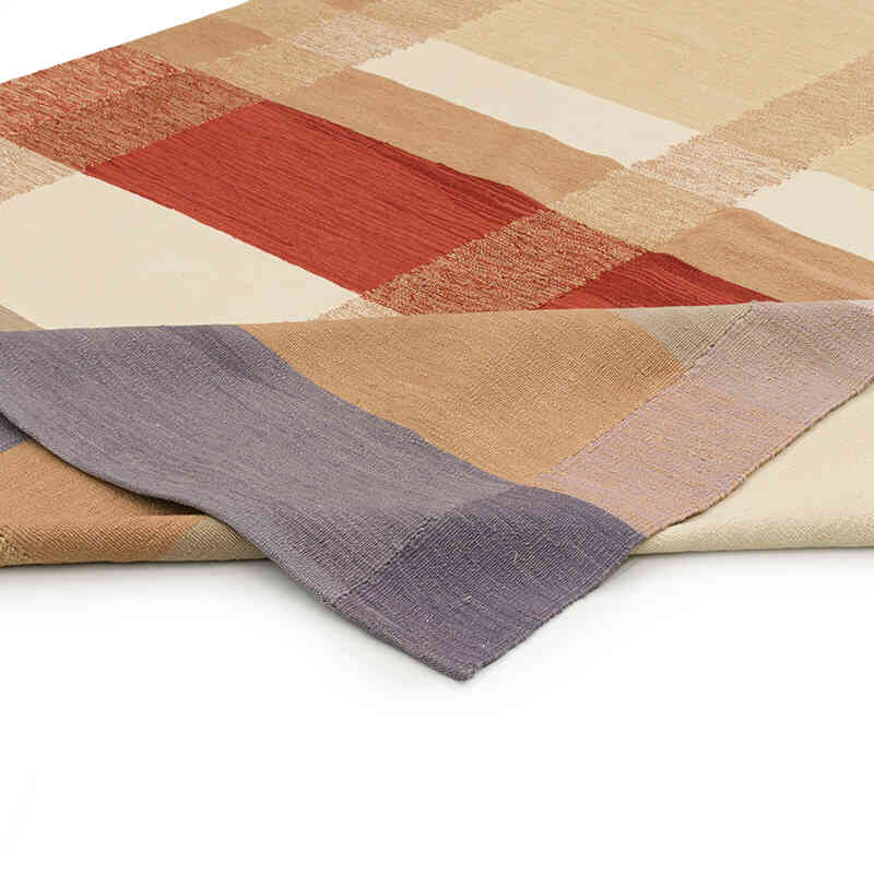 New Handwoven Turkish Kilim Rug - 6' 6" x 9' 9" (78" x 117") - K0072887