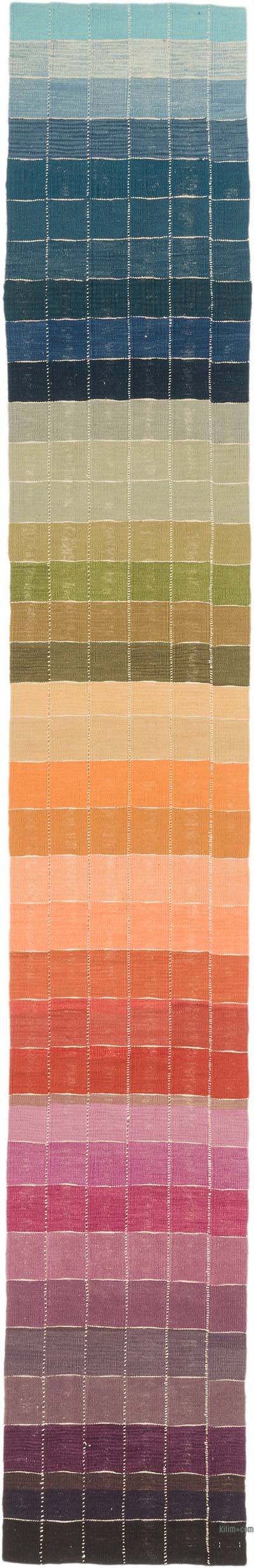 Yeni Kök Boya El Dokuma Yolluk Kilim - 65 cm x 390 cm
