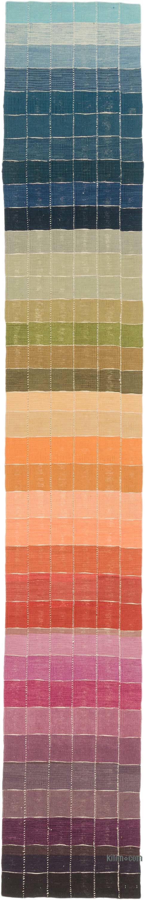 Corredor Nueva Alfombra Turca Kilim - 65 cm x 390 cm - K0072888