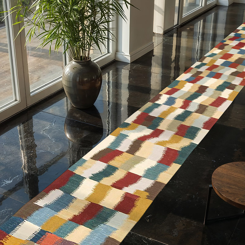 Corredor Nueva Alfombra Turca Kilim - 77 cm x 767 cm - K0072890