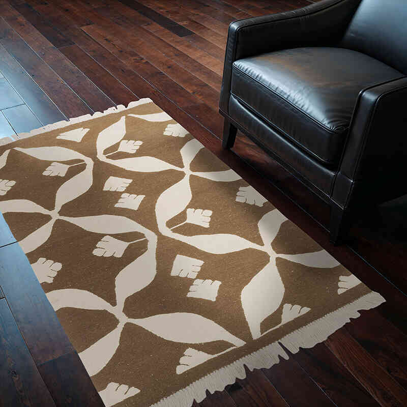 New Handwoven Turkish Kilim Rug - 3' 2" x 4' 11" (38" x 59") - K0072891