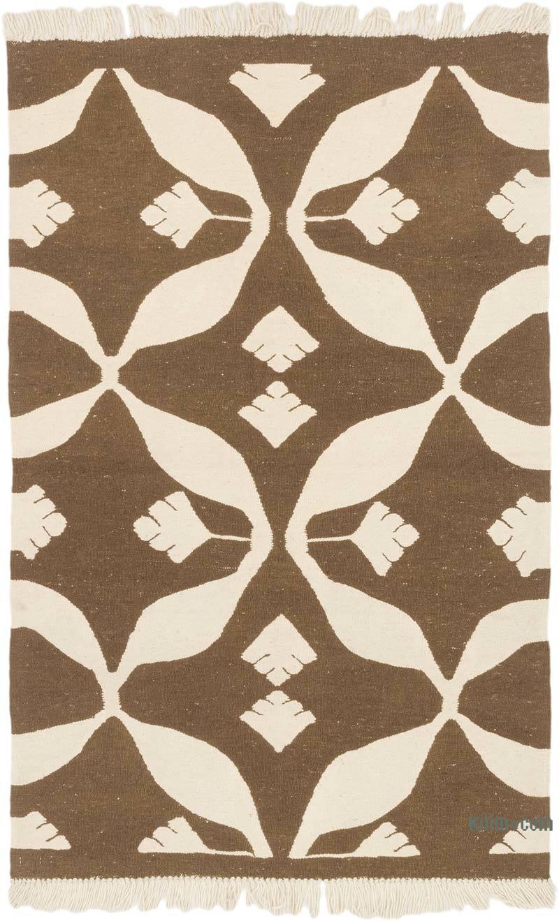 New Handwoven Turkish Kilim Rug - 3' 2" x 4' 11" (38" x 59") - K0072891