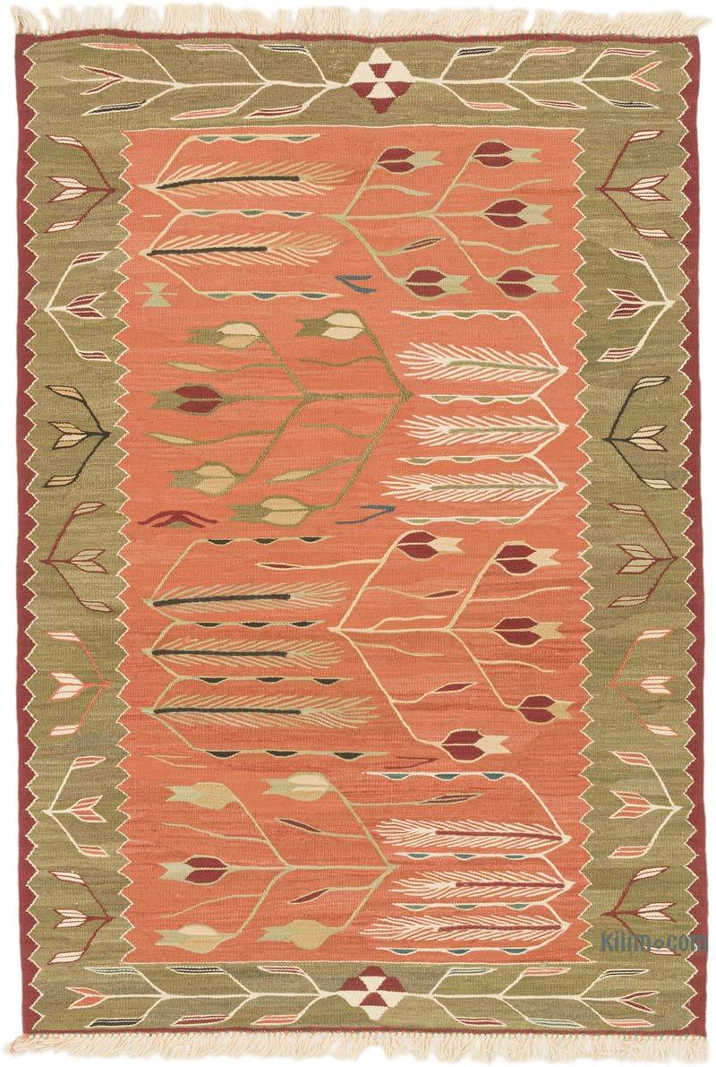 Yeni Kök Boya El Dokuma Kilim - 101 cm x 144 cm - K0072892