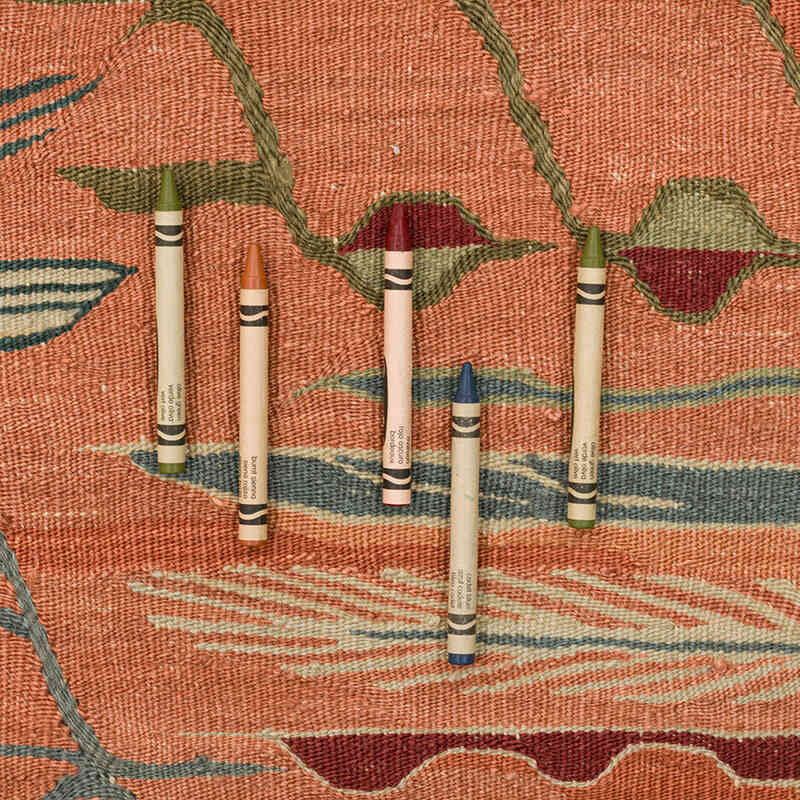 New Handwoven Turkish Kilim Rug - 3'  x 3' 11" (36" x 47") - K0072893