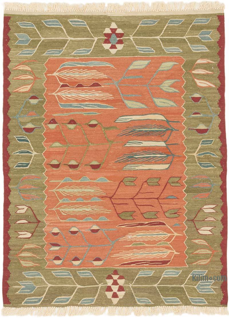 New Handwoven Turkish Kilim Rug - 3'  x 3' 11" (36" x 47") - K0072893