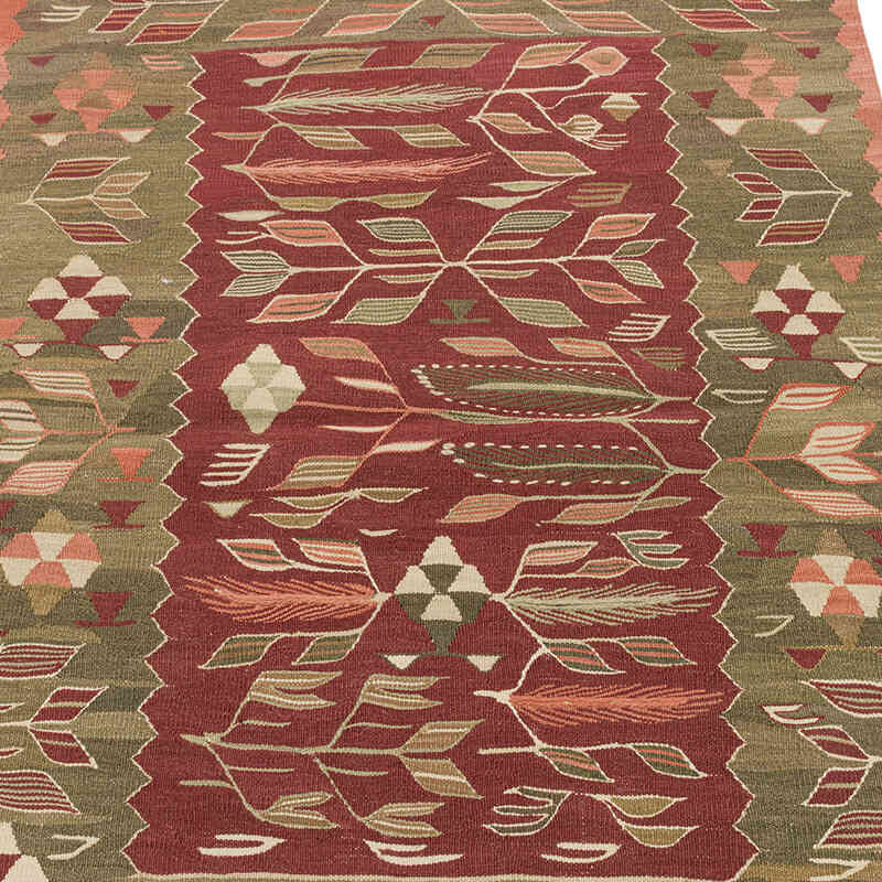 New Handwoven Turkish Kilim Rug - 3'  x 3' 10" (36" x 46") - K0072894