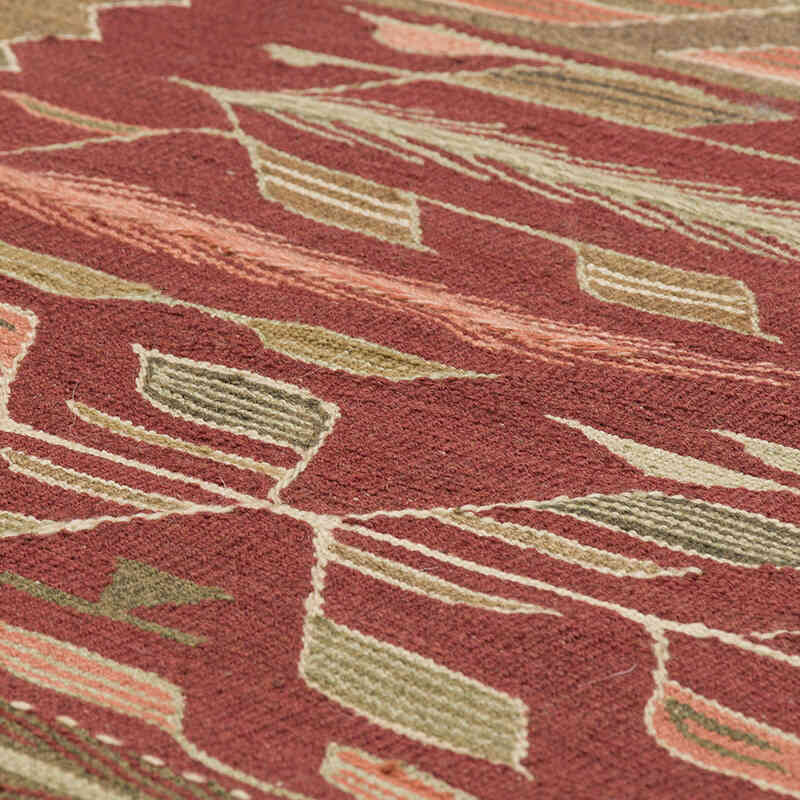 New Handwoven Turkish Kilim Rug - 3'  x 3' 10" (36" x 46") - K0072894