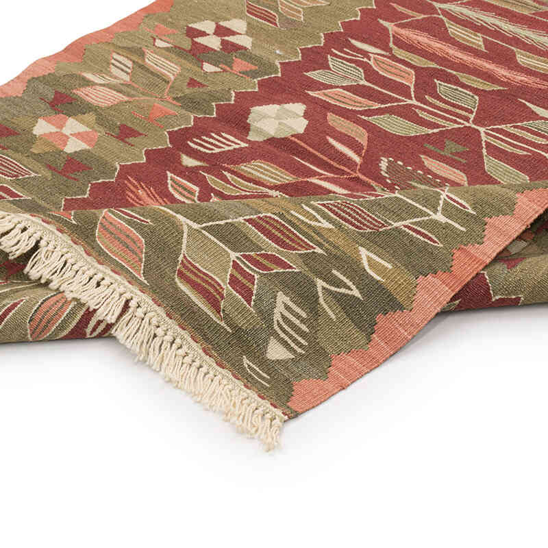 New Handwoven Turkish Kilim Rug - 3'  x 3' 10" (36" x 46") - K0072894
