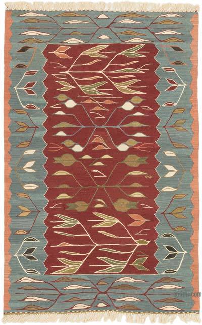 New Handwoven Turkish Kilim Rug - 3' 2" x 4' 9" (38" x 57")