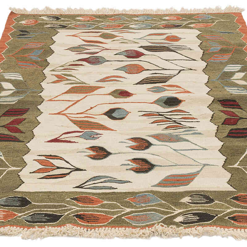 New Handwoven Turkish Kilim Rug - 2' 11" x 4'  (35" x 48") - K0072897