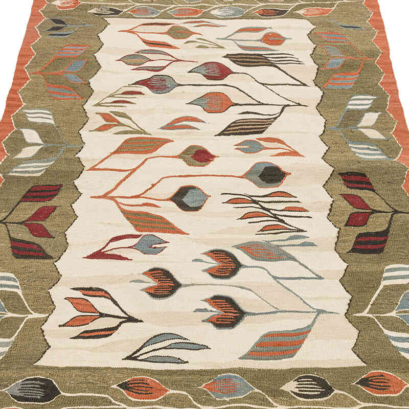 New Handwoven Turkish Kilim Rug - 2' 11" x 4'  (35" x 48") - K0072897