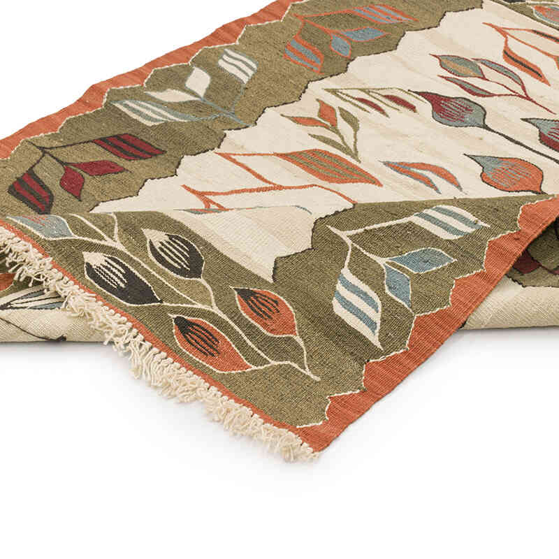 New Handwoven Turkish Kilim Rug - 2' 11" x 4'  (35" x 48") - K0072897