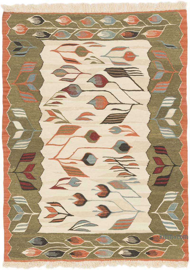 New Handwoven Turkish Kilim Rug - 2' 11" x 4'  (35" x 48") - K0072897