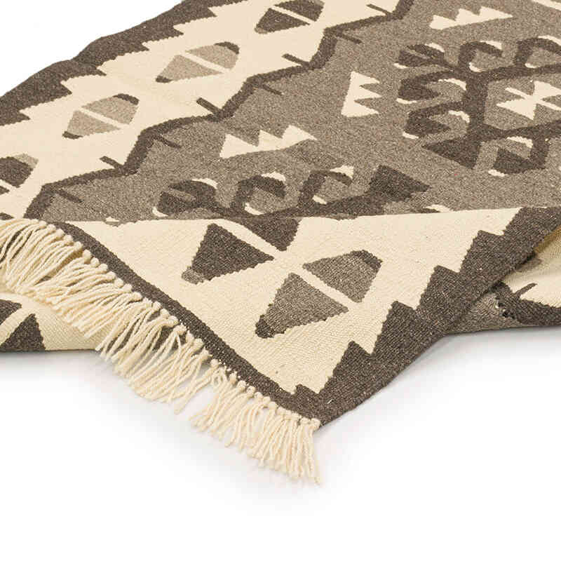 New Handwoven Turkish Kilim Rug - 3'  x 3' 10" (36" x 46") - K0072901