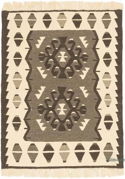 New Handwoven Turkish Kilim Rug - 3'  x 3' 10" (36" x 46")