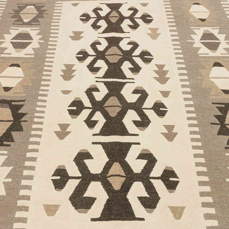 New Handwoven Turkish Kilim Rug - 5' 11" x 7' 1" (71" x 85") - K0072902