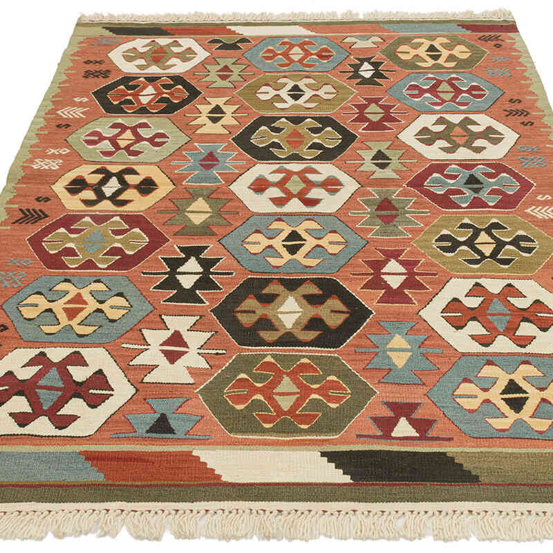 Nueva Alfombra Turca Kilim - 105 cm x 147 cm - K0072903