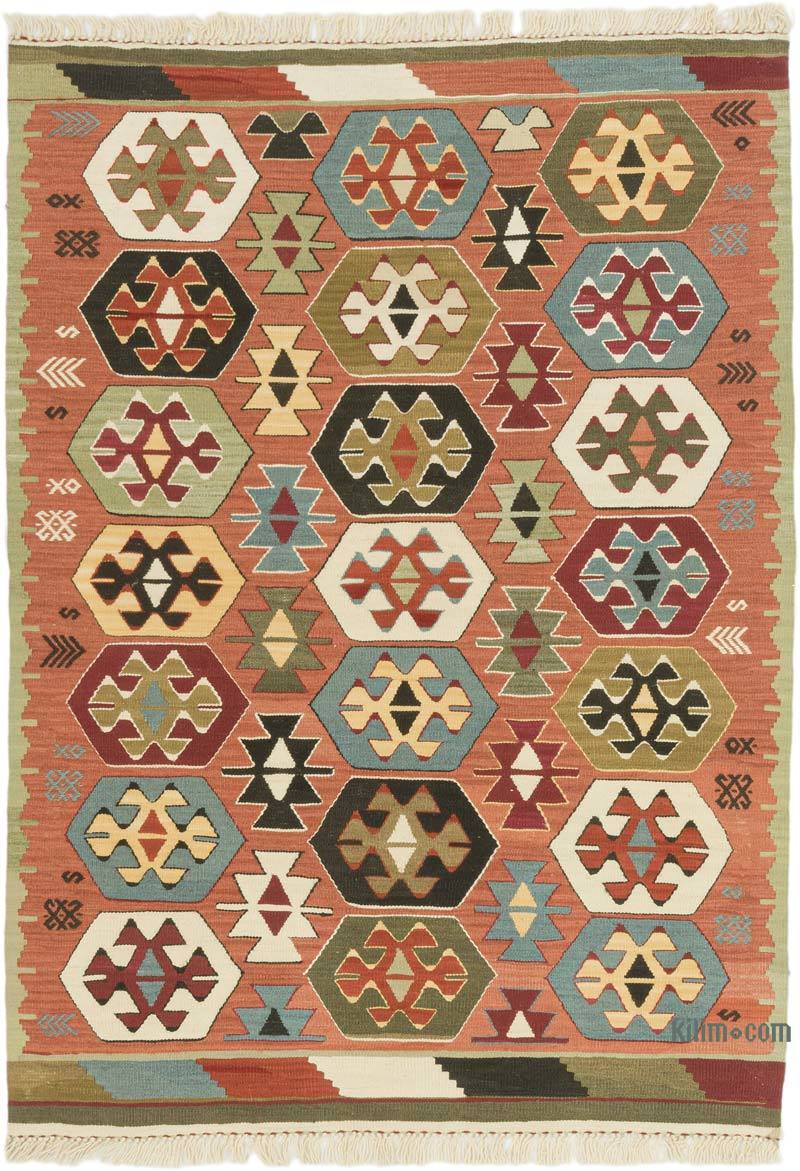 Nueva Alfombra Turca Kilim - 105 cm x 147 cm - K0072903