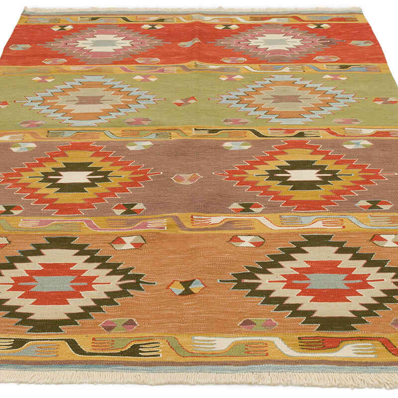 Yeni Kök Boya El Dokuma Kilim - 118 cm x 160 cm - K0072908
