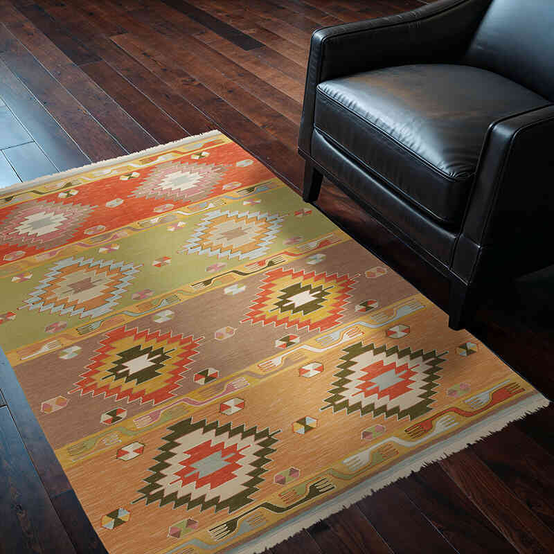 Yeni Kök Boya El Dokuma Kilim - 118 cm x 160 cm - K0072908