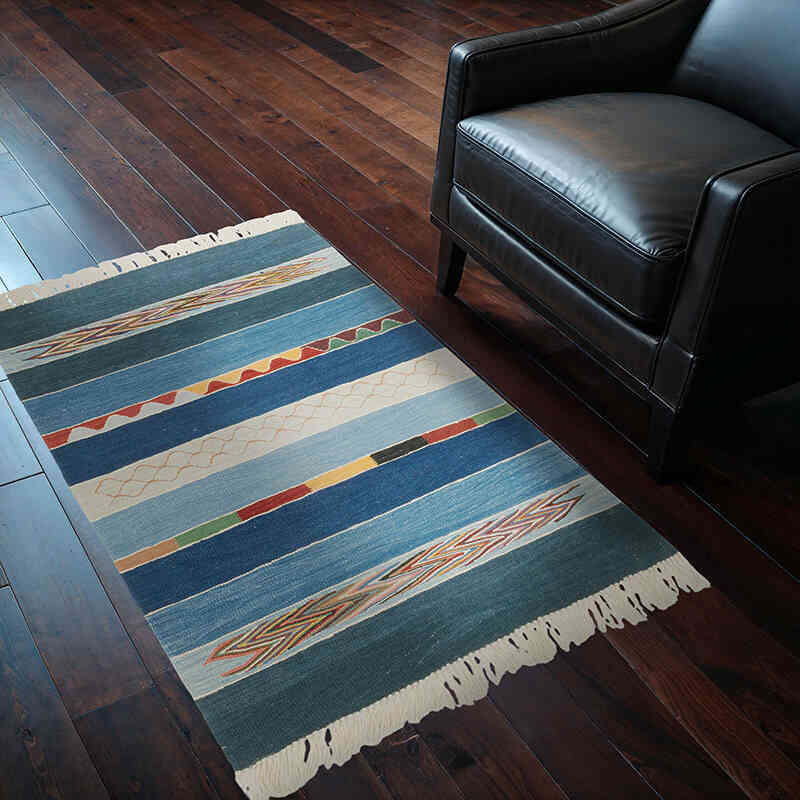 Nueva Alfombra Turca Kilim - 90 cm x 131 cm - K0072910