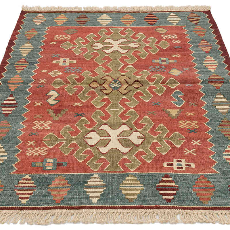 Nueva Alfombra Turca Kilim - 90 cm x 128 cm - K0072917