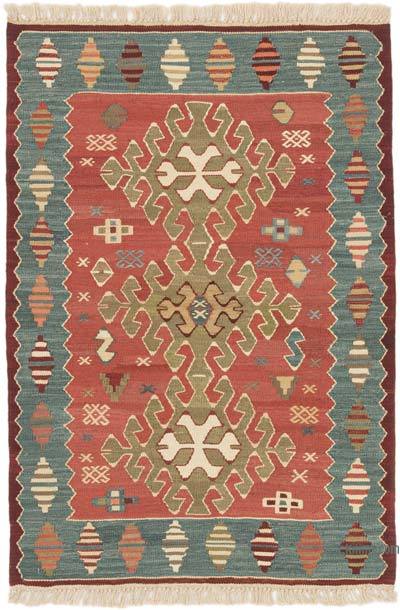 Yeni Kök Boya El Dokuma Kilim - 90 cm x 128 cm