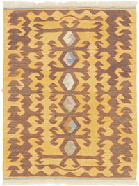 New Handwoven Turkish Kilim Rug - 2' 8" x 3' 5" (32" x 41")