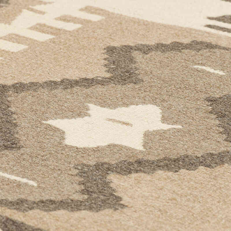 New Handwoven Turkish Kilim Rug - 3'  x 3' 10" (36" x 46") - K0072919