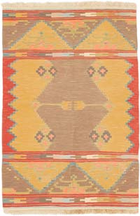 New Handwoven Turkish Kilim Rug - 2' 5" x 3' 7" (29" x 43")