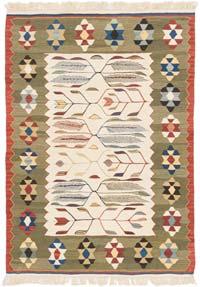New Handwoven Turkish Kilim Rug - 2' 10" x 4'  (34" x 48")
