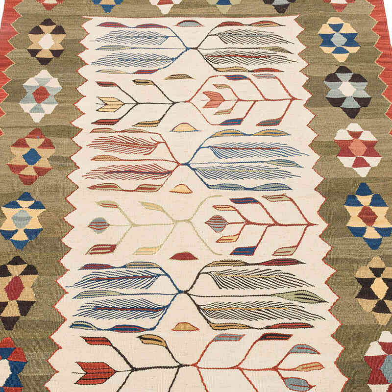 New Handwoven Turkish Kilim Rug - 2' 10" x 4'  (34" x 48") - K0072924