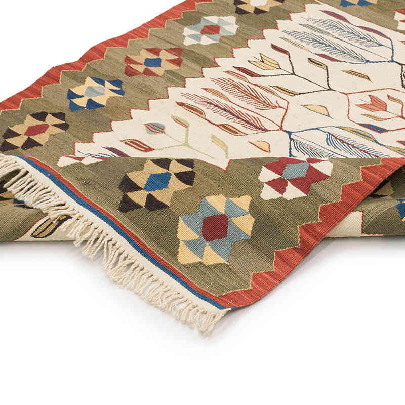 New Handwoven Turkish Kilim Rug - 2' 10" x 4'  (34" x 48") - K0072924
