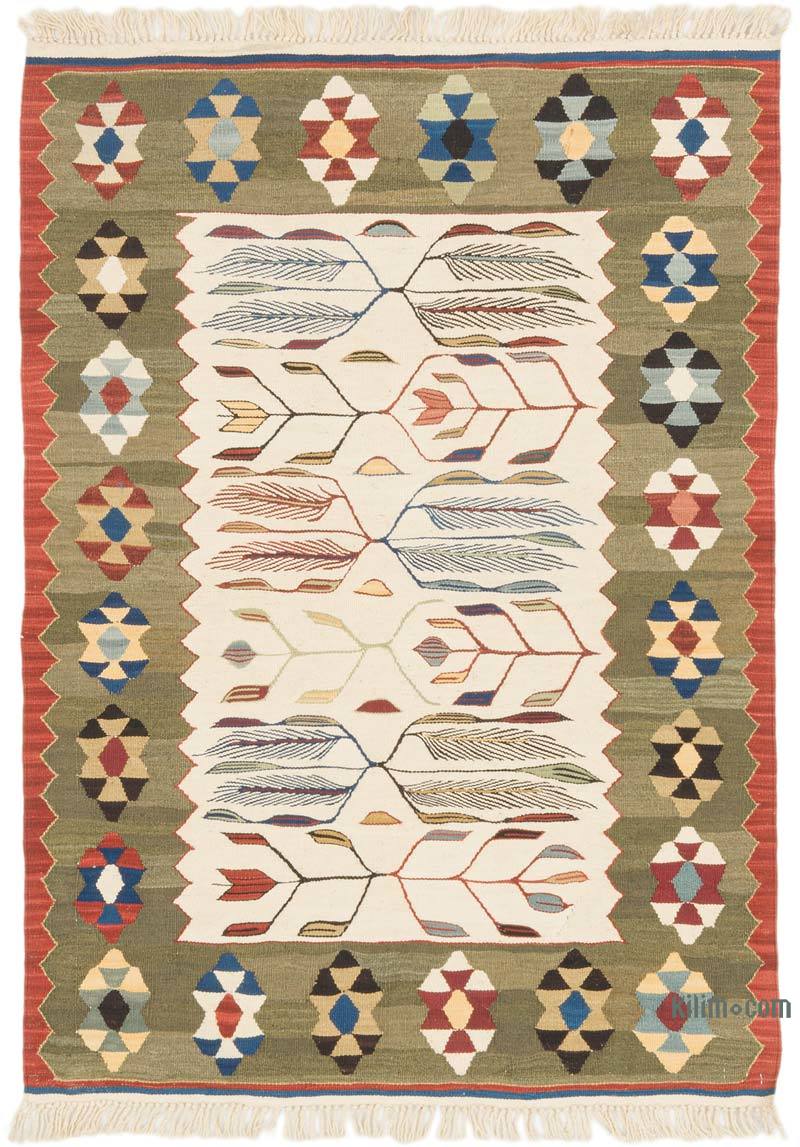 New Handwoven Turkish Kilim Rug - 2' 10" x 4'  (34" x 48") - K0072924