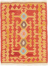 New Handwoven Turkish Kilim Rug - 2' 8" x 3' 6" (32" x 42")