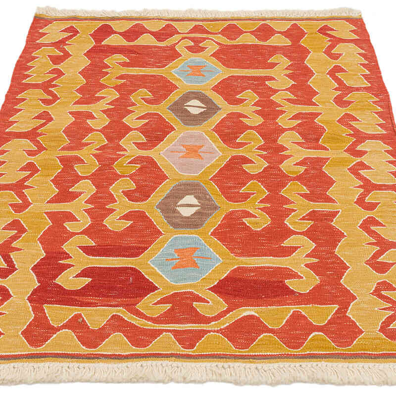 New Handwoven Turkish Kilim Rug - 2' 8" x 3' 6" (32" x 42") - K0072926