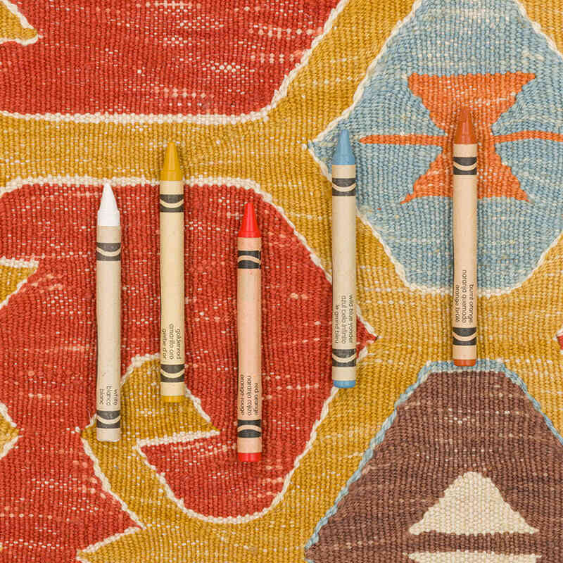 New Handwoven Turkish Kilim Rug - 2' 8" x 3' 6" (32" x 42") - K0072926