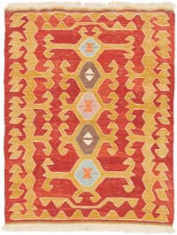 New Handwoven Turkish Kilim Rug - 2' 9" x 3' 5" (33" x 41")