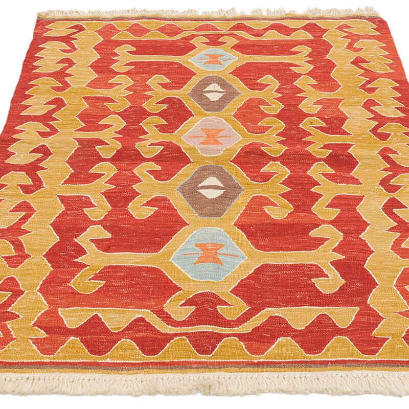 New Handwoven Turkish Kilim Rug - 2' 9" x 3' 5" (33" x 41") - K0072928
