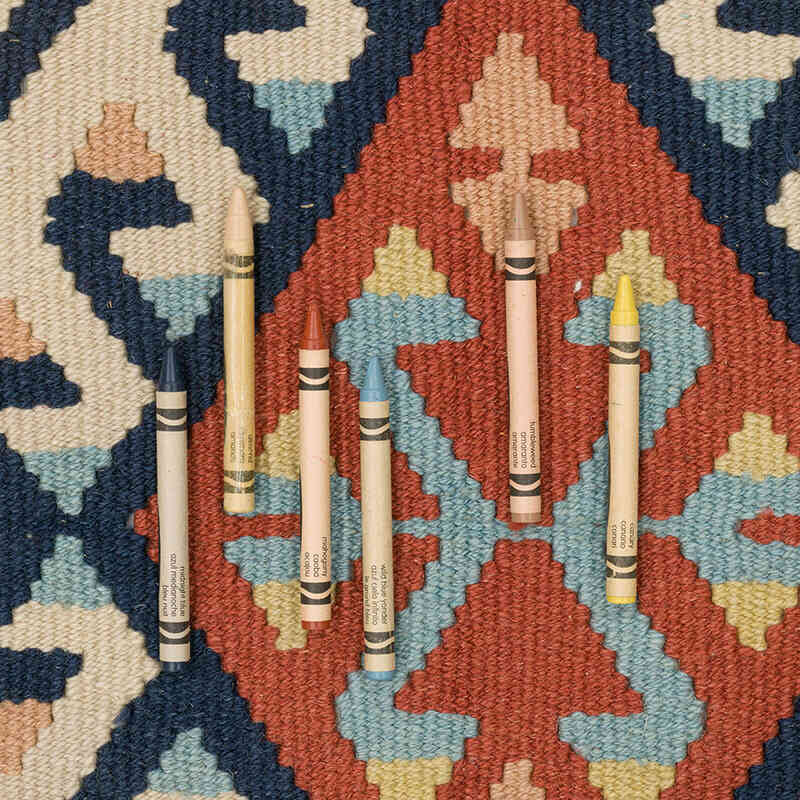 Yeni Kök Boya El Dokuma Kilim - 97 cm x 185 cm - K0072932