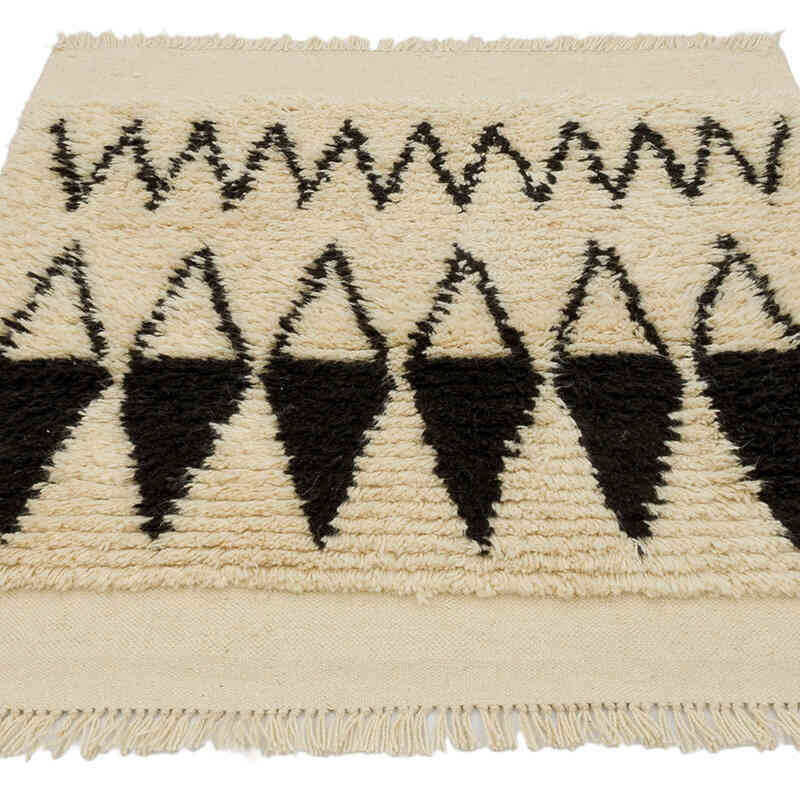 Nuevo  Alfombra 'Tulu' de estilo Marroquí Anudada a Mano - 102 cm x 100 cm - K0072959