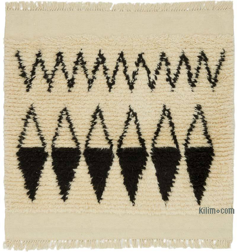 Nuevo  Alfombra 'Tulu' de estilo Marroquí Anudada a Mano - 102 cm x 100 cm - K0072959
